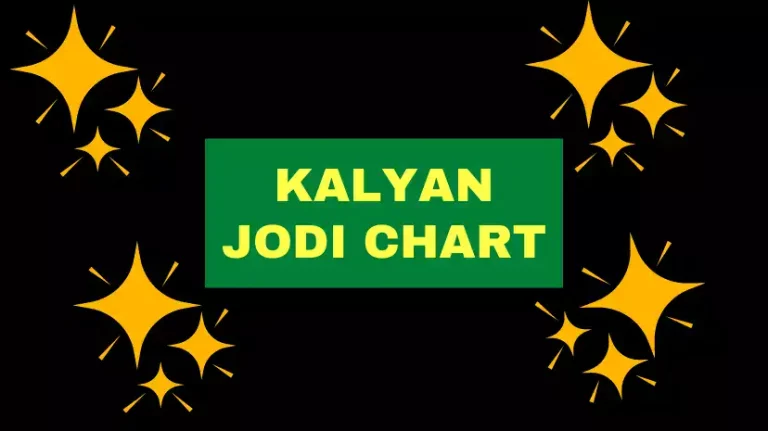 Kalyan JODI CHART Satta Matka