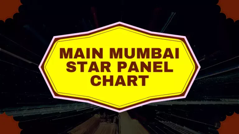 Main Mumbai Star Panel Chart