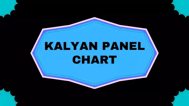 Satta Matka Kalyan Panel Chart