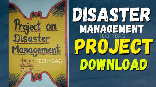 Disaster management project pdf for class 9