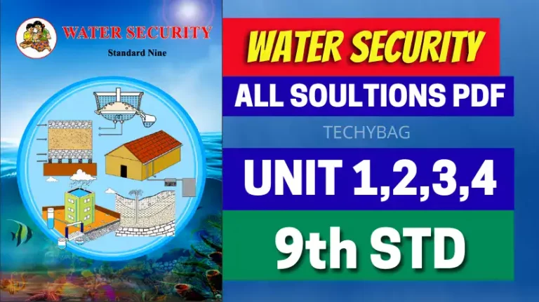 Water Security Textbook Pdf Std 9