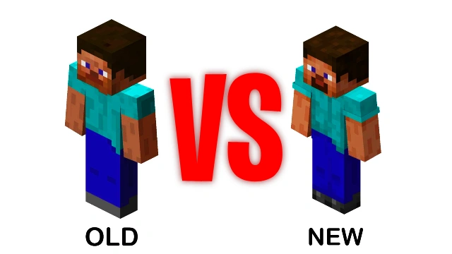 Minecraft Steve and Alex Skin Changes