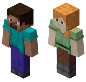 Minecraft Steve and Alex Skin Changes Minecraft Steve and Alex Skin Changes