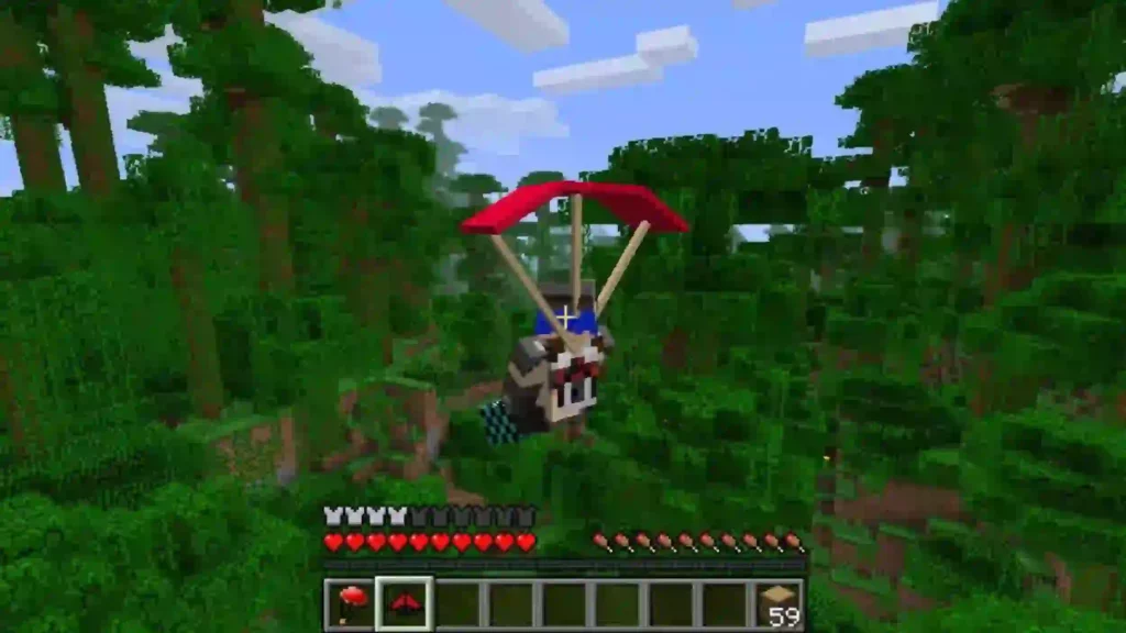 Paraglider Mod For Minecraft