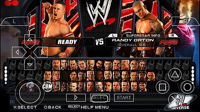 WWE 2k23 PSP Characters
