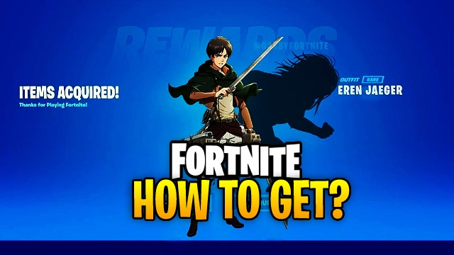 Easy Way To Get Attack on Titan Eren Yeager Skin in Fortnite Chapter 4 Season 2