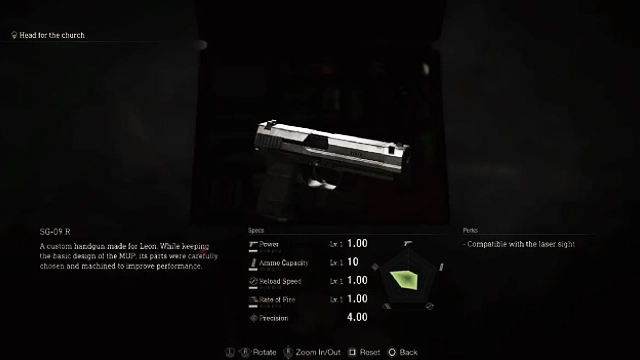 Resident Evil 4 Remake: SG-09 R Handgun Resident Evil 4 Remake: SG-09 R Handgun