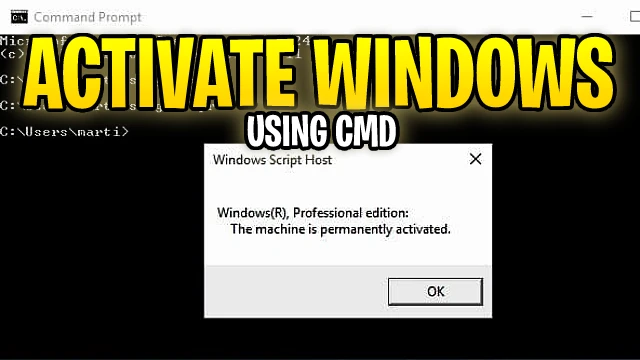 Activate Windows 10 using Command Prompt