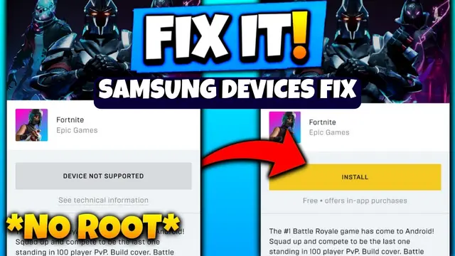Install Fortnite On Unsupported Samsung Phones