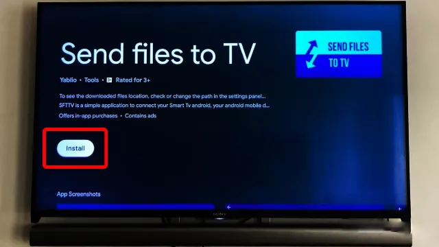 Send Files To TV APP