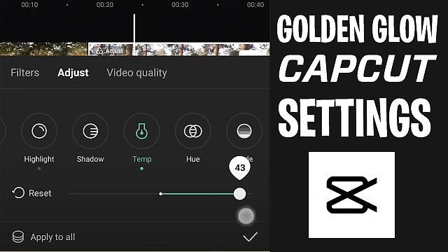 How To Get Golden Glow Effect in Capcut How To Get Golden Glow Effect in Capcut