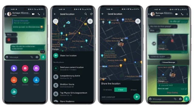 Share Live Location With WhatsApp Share Live Location With WhatsApp
