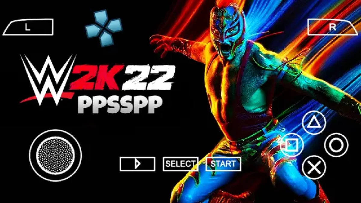 WWE 2k22 PPSSPP - PSP Iso Save Data Textures Download Android 