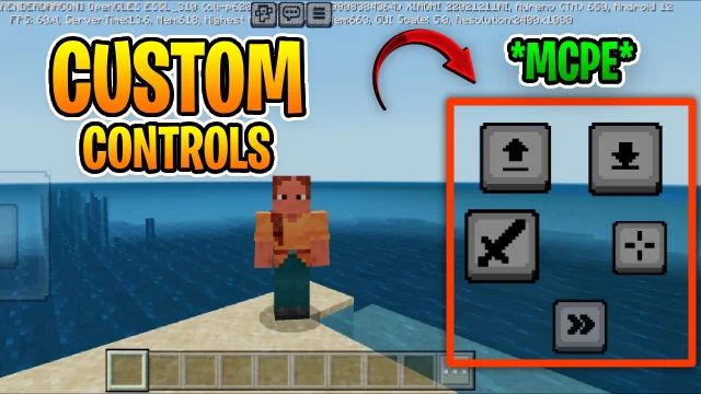 Minecraft PE Custom Controls Mod