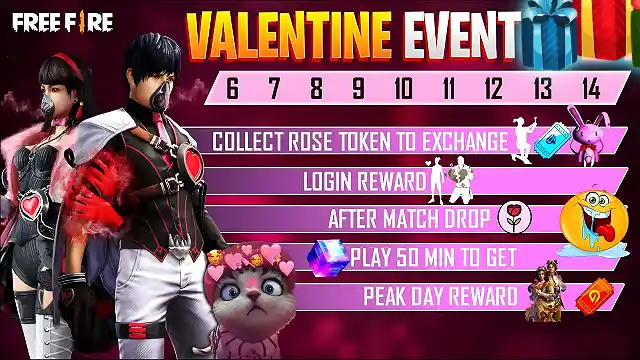 Free fire valentine event